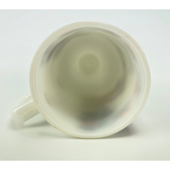 Porto Rico mug, vintage milk glass footed mug, milk glass cup, vintage cup - Picture 8 of 10